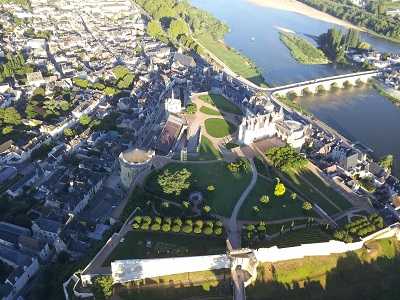 Vol en Montgolfiere a Amboise Au Coucher de Soleil
