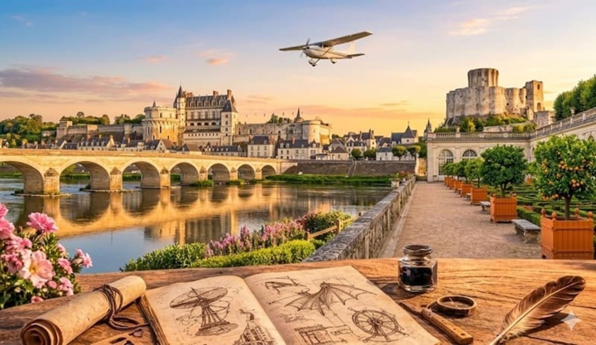 Valle del Loira en 2 días: Chenonceau, Amboise y Vuelo en Avión.